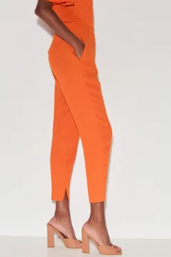 Discount LUISA CERANO Tapered-Pants Aus Leinen-Mix