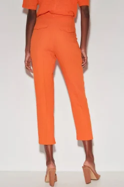 Discount LUISA CERANO Tapered-Pants Aus Leinen-Mix