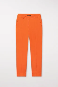 Discount LUISA CERANO Tapered-Pants Aus Leinen-Mix