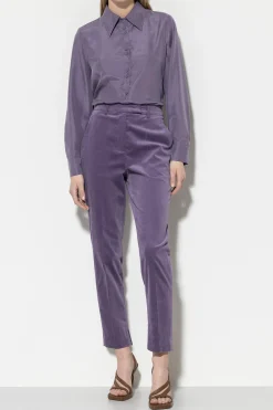 Best LUISA CERANO Tapered-Velvet-Pants