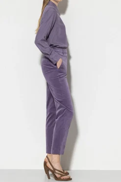 Best LUISA CERANO Tapered-Velvet-Pants