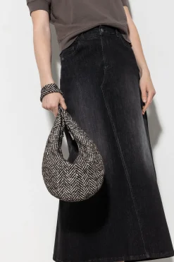 Sale LUISA CERANO Tasche Aus Fischgrat-Tweed multi