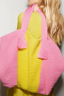 Best LUISA CERANO Tasche In Tweed-Optik candy pink