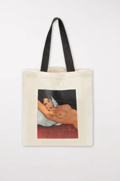 Outlet LUISA CERANO Tasche Mit Modigliani-Print creme