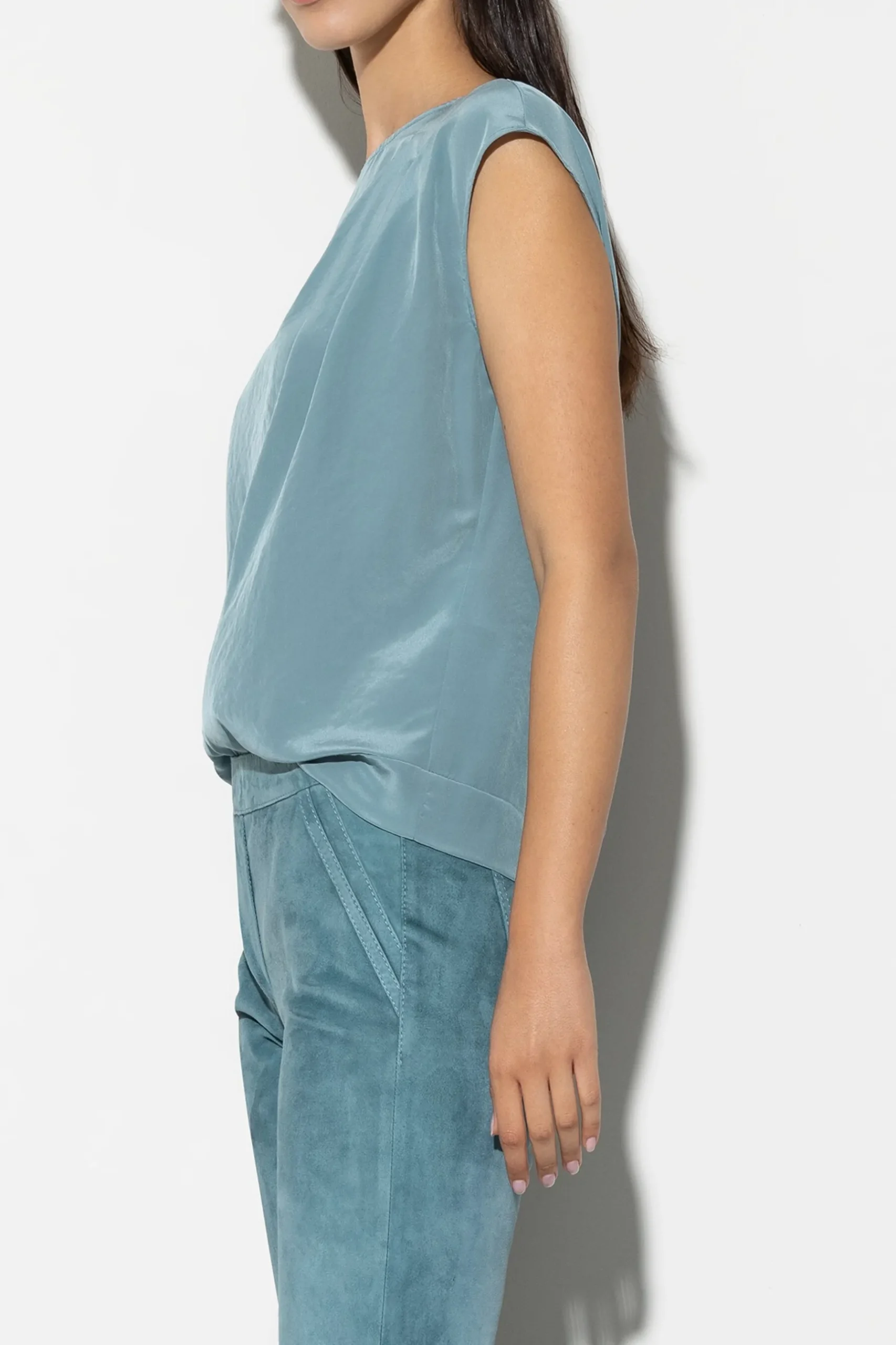 Clearance LUISA CERANO Top Aus Techno-Seide
