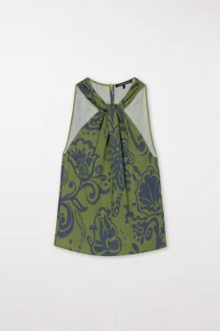 Discount LUISA CERANO Top Mit Flower-Print multi