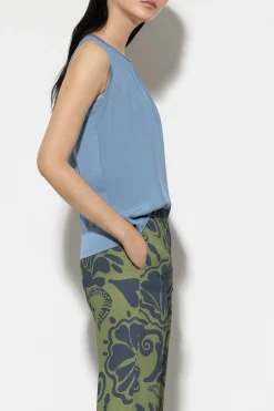 Outlet LUISA CERANO Top Mit Glitzersteinen