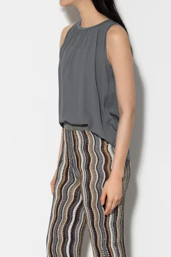 Outlet LUISA CERANO Top Mit Glitzersteinen