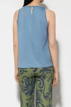 Outlet LUISA CERANO Top Mit Glitzersteinen