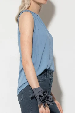 Outlet LUISA CERANO Top Mit Glitzersteinen