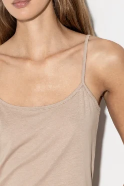 LUISA CERANO Top Mit Spaghettiträgern cashew