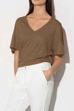 Best LUISA CERANO T-Shirt Aus Leinen