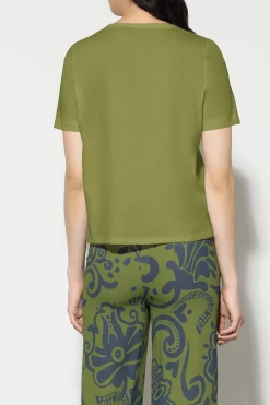 Clearance LUISA CERANO T-Shirt Aus Seiden-Mix