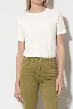 Clearance LUISA CERANO T-Shirt Aus Seiden-Mix