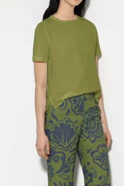 Clearance LUISA CERANO T-Shirt Aus Seiden-Mix