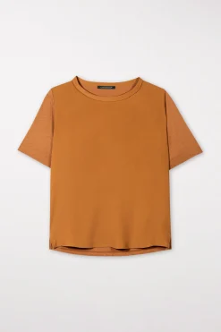 Clearance LUISA CERANO T-Shirt Aus Seiden-Mix