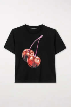 Discount LUISA CERANO T-Shirt Mit Cherry-Print