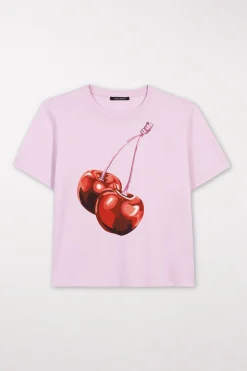 Discount LUISA CERANO T-Shirt Mit Cherry-Print