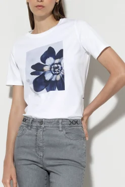 Hot LUISA CERANO T-Shirt Mit Digital-Motiv white