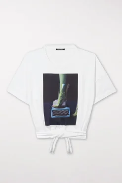 LUISA CERANO T-Shirt Mit Print-Motiv white