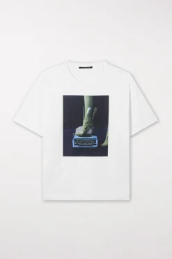 Clearance LUISA CERANO T-Shirt Mit Print-Motiv white