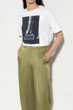 Clearance LUISA CERANO T-Shirt Mit Print-Motiv white