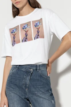 Online LUISA CERANO T-Shirt Mit Print-Motiv white