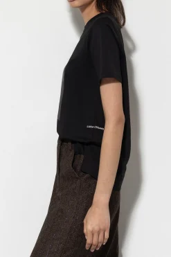 Discount LUISA CERANO T-Shirt Mit Statement-Print black