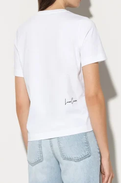 Online LUISA CERANO T-Shirt Mit Statement-Print bleached white