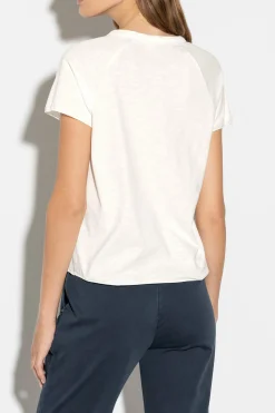 Hot LUISA CERANO T-Shirt Mit Wording-Print milk