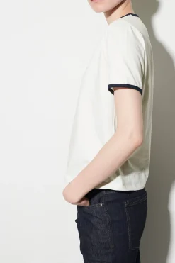 Discount LUISA CERANO T-Shirt Mit Wording-Print milk