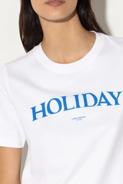 Clearance LUISA CERANO T-Shirt Mit Wording-Print