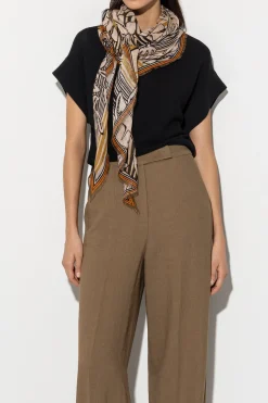 Online LUISA CERANO Tuch Mit Leaf-Print multi