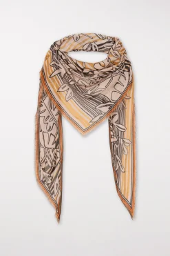 Online LUISA CERANO Tuch Mit Leaf-Print multi