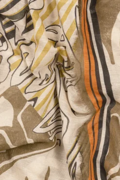 New LUISA CERANO Tuch Mit Leaf-Print multi