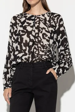 LUISA CERANO Tunikabluse Mit Animal-Print the animal camouflage print