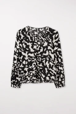 LUISA CERANO Tunikabluse Mit Animal-Print the animal camouflage print