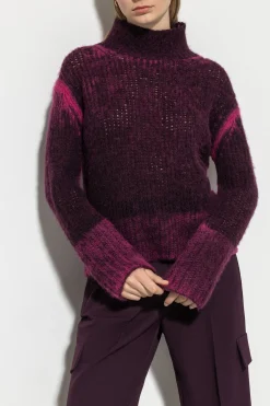 Discount LUISA CERANO Turtleneck Mit Spray-Effekt burgundy / ultra pink