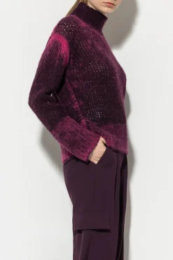 Discount LUISA CERANO Turtleneck Mit Spray-Effekt burgundy / ultra pink