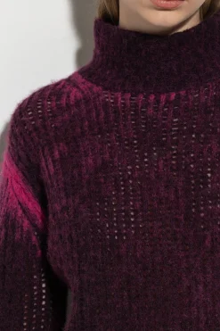 Discount LUISA CERANO Turtleneck Mit Spray-Effekt burgundy / ultra pink