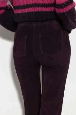 Hot LUISA CERANO Veloursleder-Babyflare-Pants