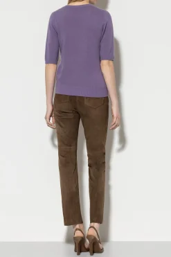 Hot LUISA CERANO Veloursleder-Babyflare-Pants