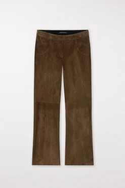 Hot LUISA CERANO Veloursleder-Babyflare-Pants