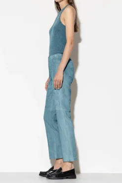 Best LUISA CERANO Veloursleder-Babyflare-Pants