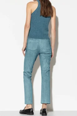 Best LUISA CERANO Veloursleder-Babyflare-Pants