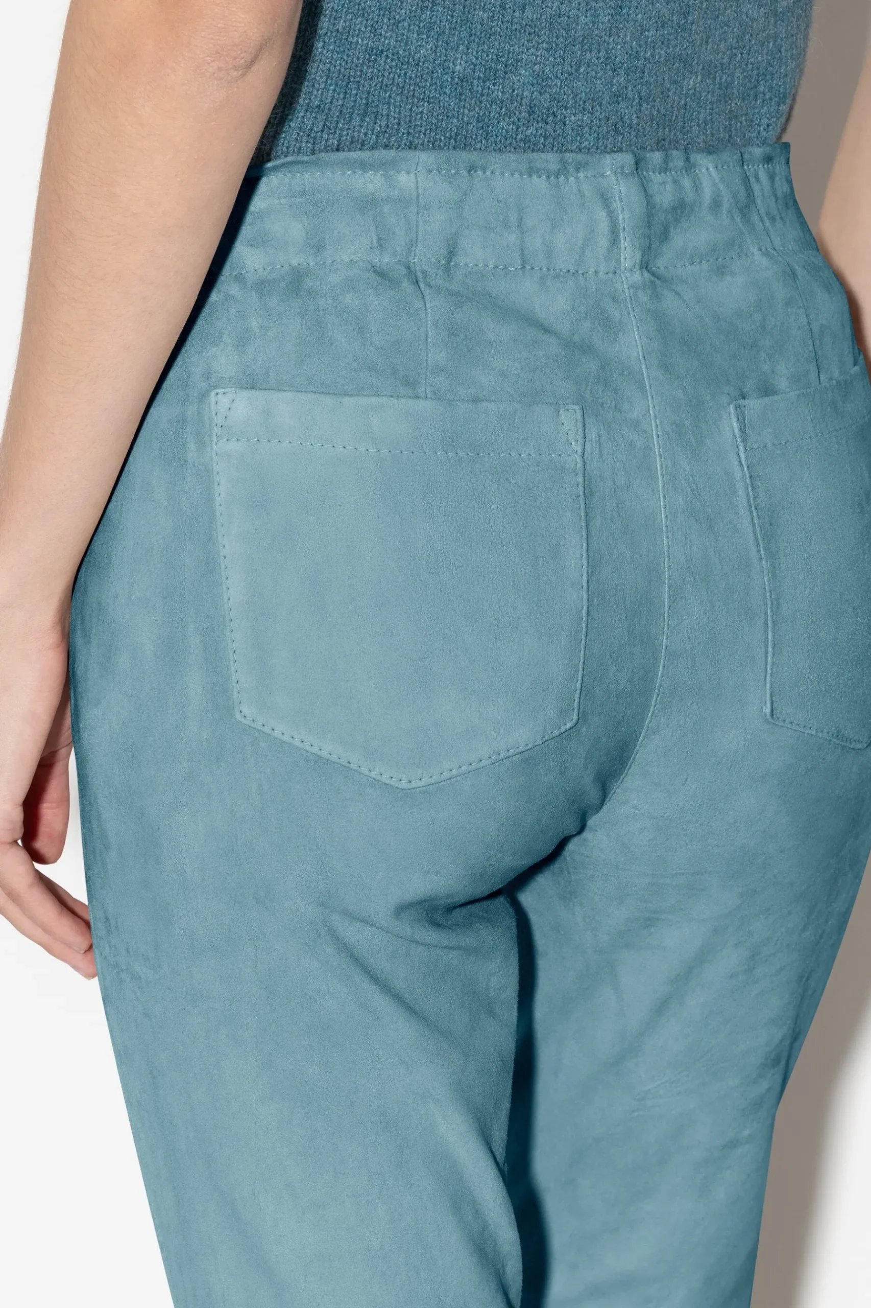 Best LUISA CERANO Veloursleder-Babyflare-Pants