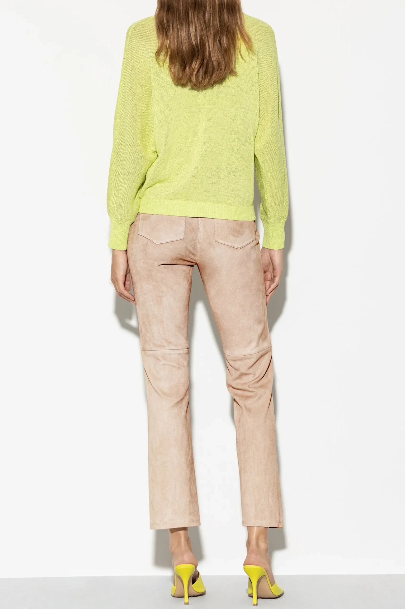 Best LUISA CERANO Veloursleder-Babyflare-Pants