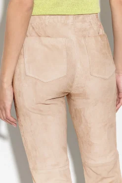 Best LUISA CERANO Veloursleder-Babyflare-Pants