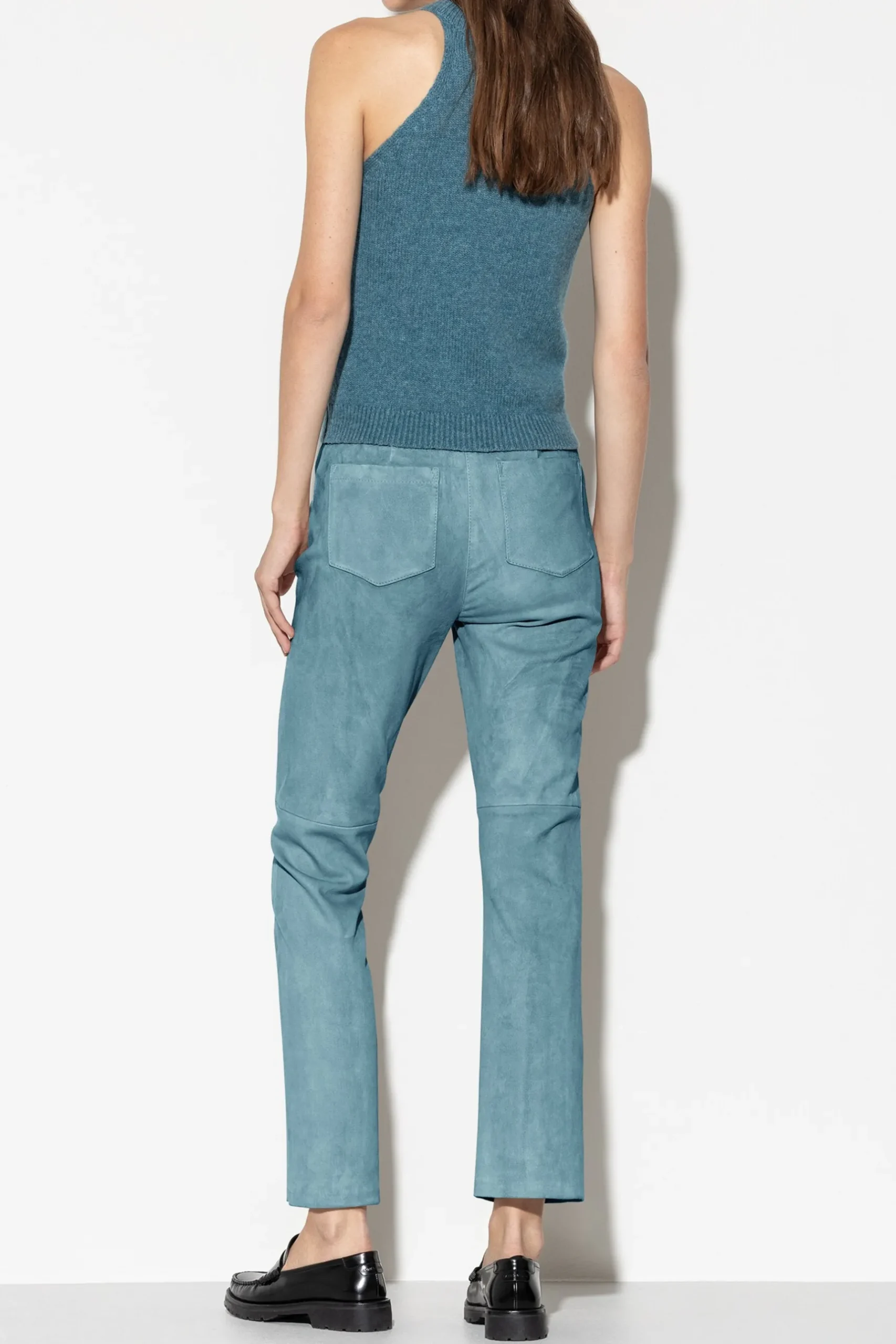 Best LUISA CERANO Veloursleder-Babyflare-Pants