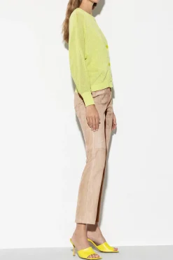 Best LUISA CERANO Veloursleder-Babyflare-Pants